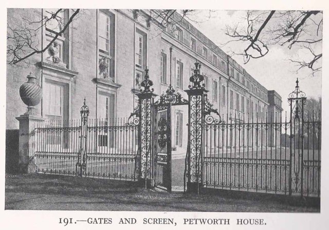 Railing screen at Petworth House Circa 1920