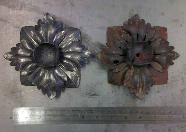 Tooling test piece for 'Boarder rosettes', still needs refinement but Ok for a prototype.
